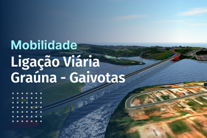 Imagem ilustrativa da futura ligação viária